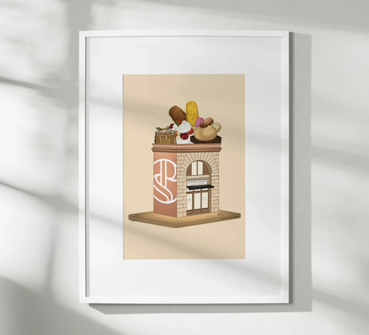 Parfums Sucrés poster con telaio in legno da StudioNaïa