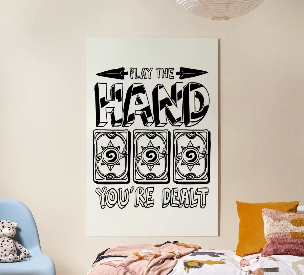 Play The Hand plexiglass da aryamularama