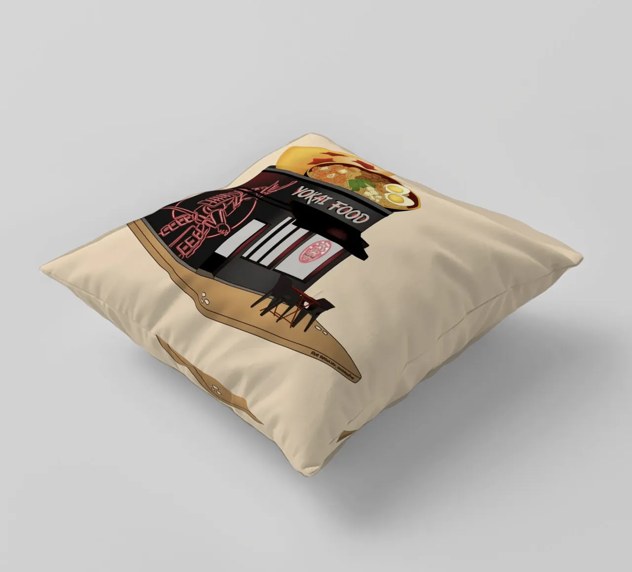 Yokai Food cuscino da StudioNaïa