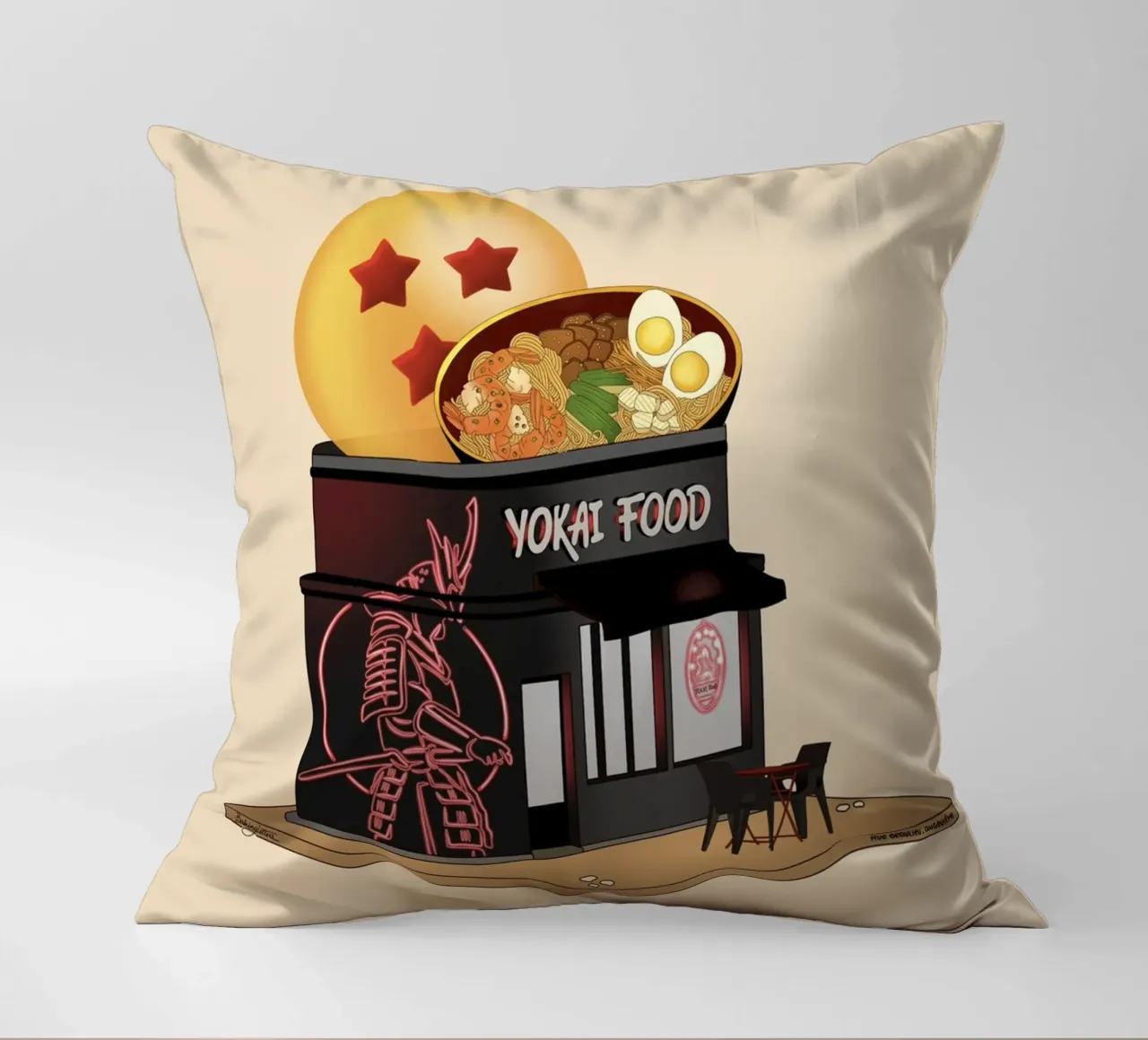 Yokai Food cuscino da StudioNaïa
