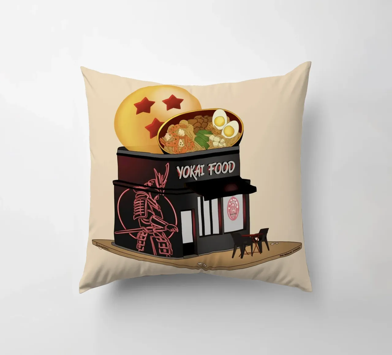 Yokai Food cuscino da StudioNaïa