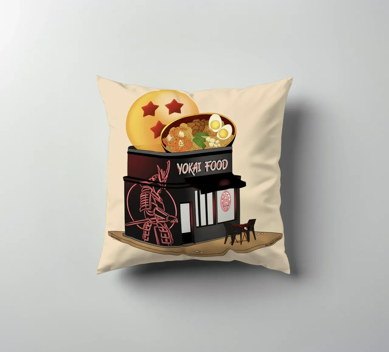 Yokai Food cuscino da StudioNaïa