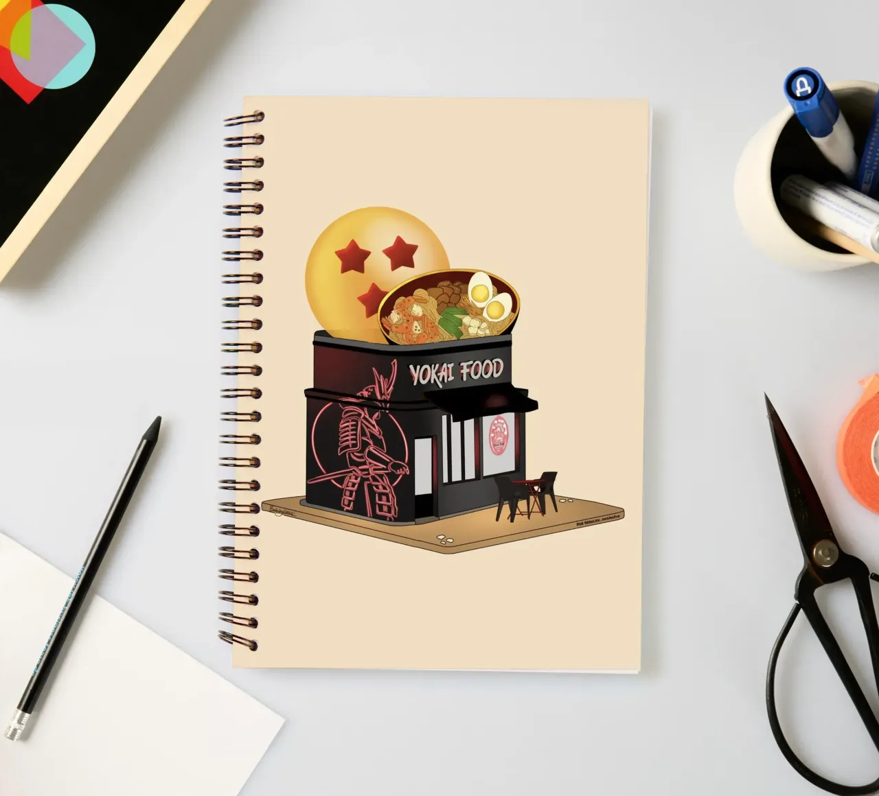Yokai Food diario ad anelli da StudioNaïa