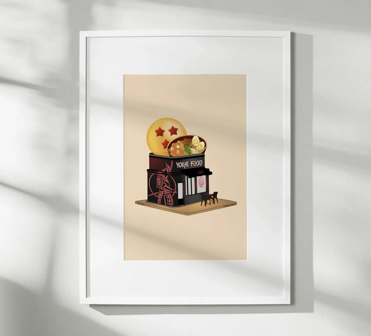 Yokai Food poster con telaio in plastica da StudioNaïa