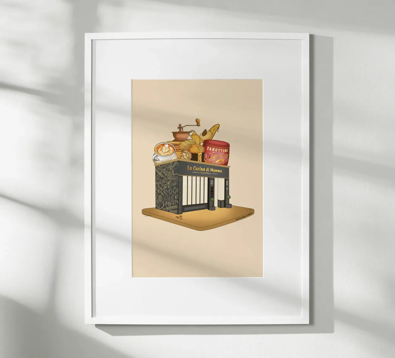 Cuccina di Mamma poster con telaio in plastica da StudioNaïa