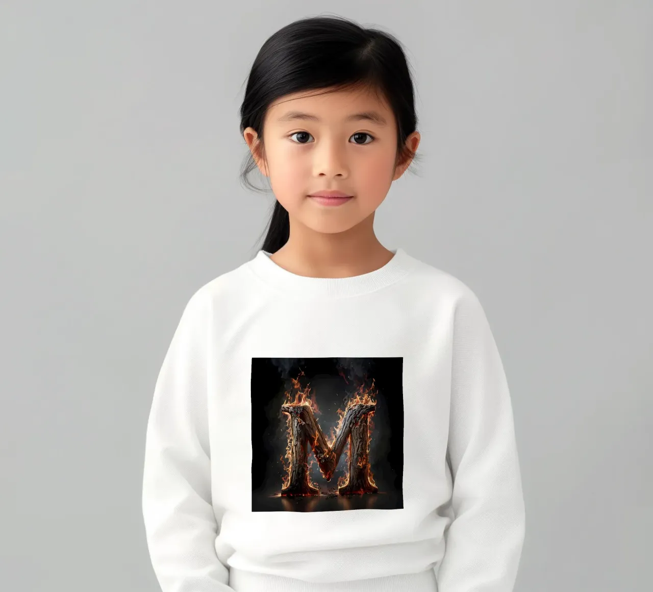 "Fiery M: una fiammata di intensità". felpa bambino da inspirational quote