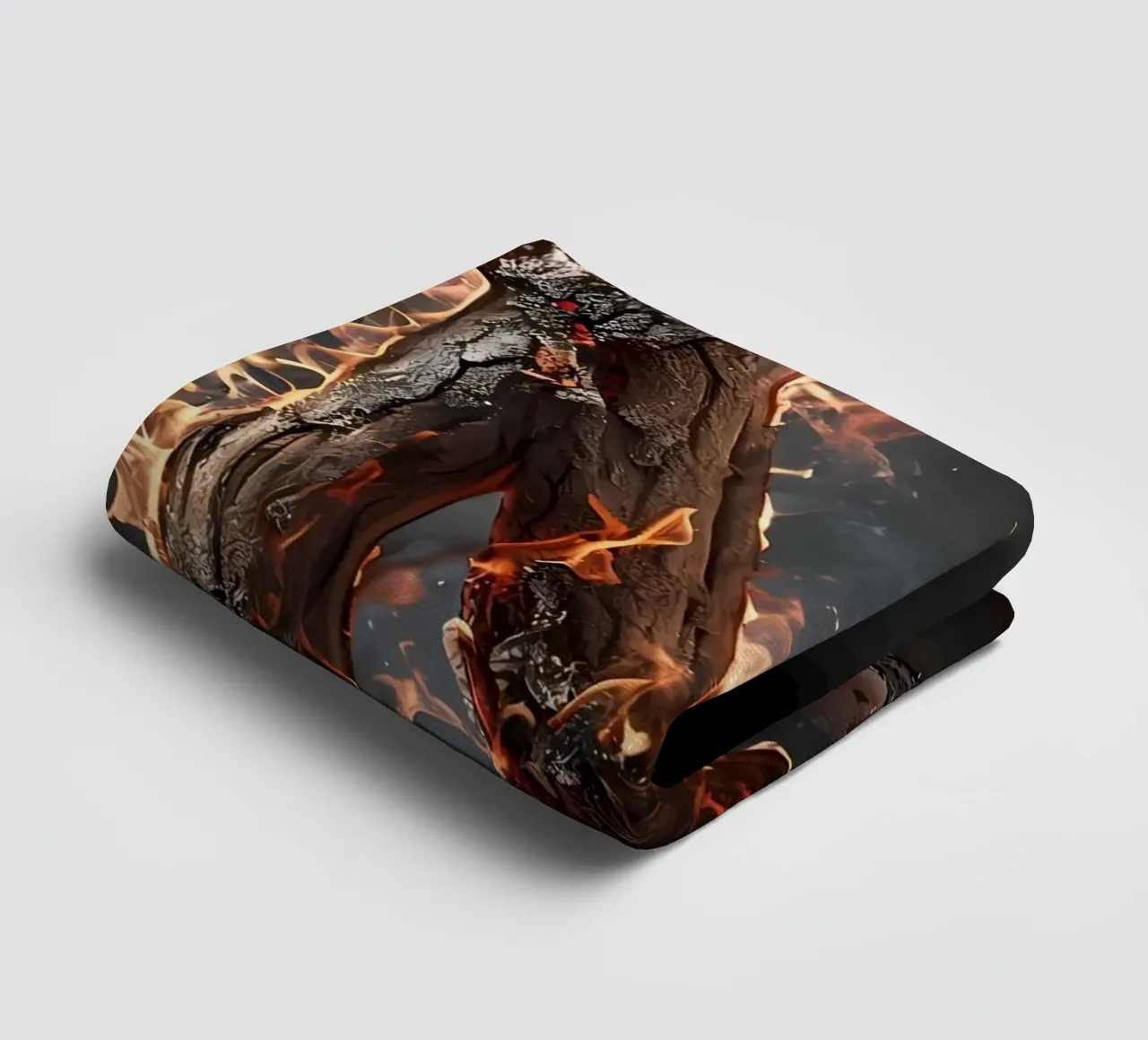 "Fiery M: una fiammata di intensità". asciugamano da bagno da inspirational quote