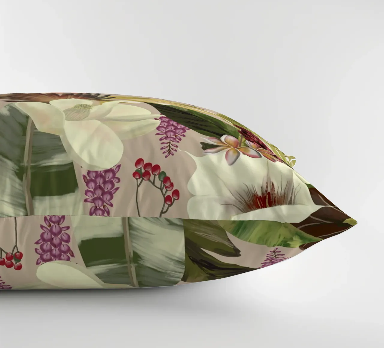 New Tropicals Summer Breeze Pattern cuscino da anisillustration