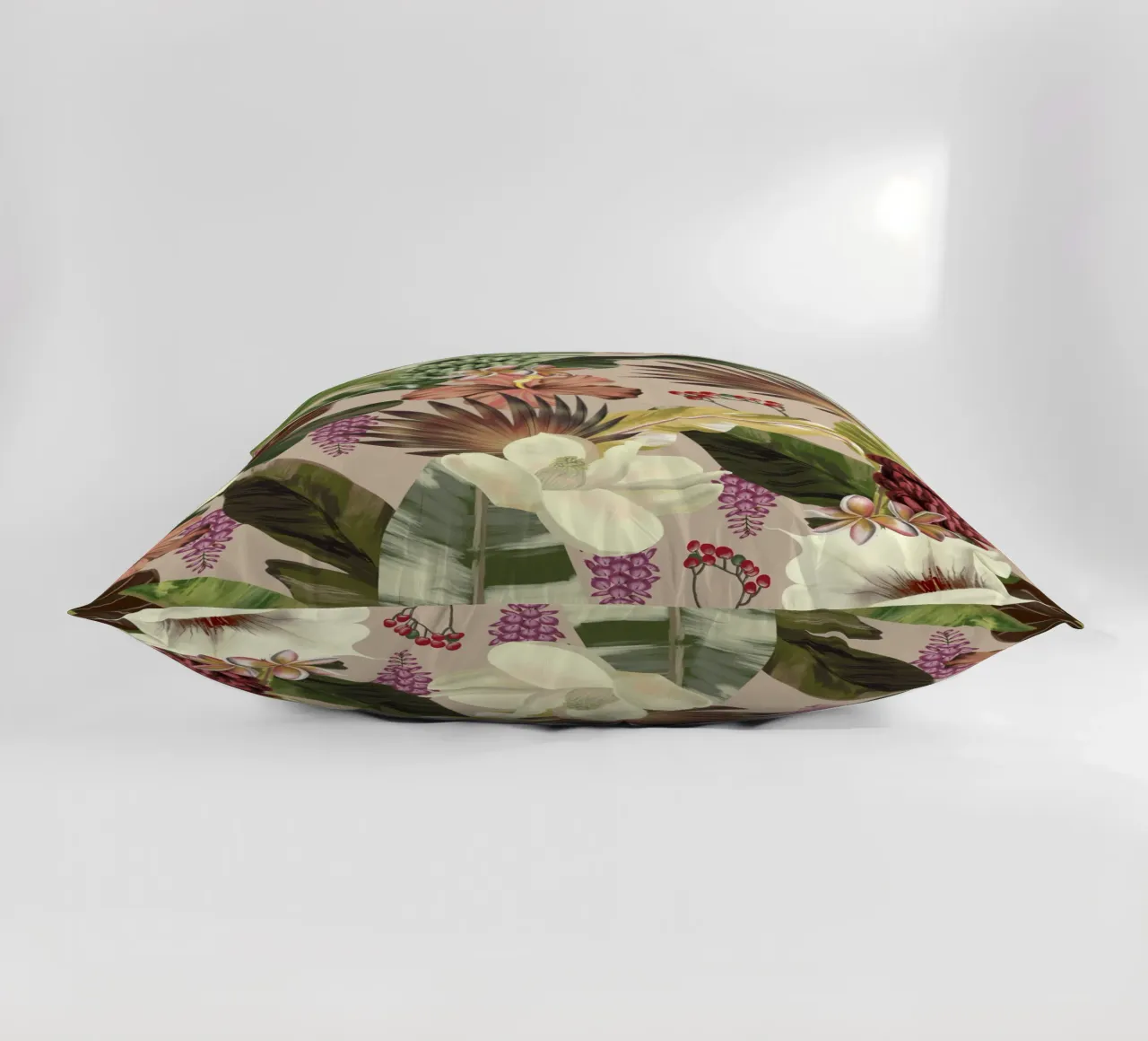 New Tropicals Summer Breeze Pattern cuscino da anisillustration