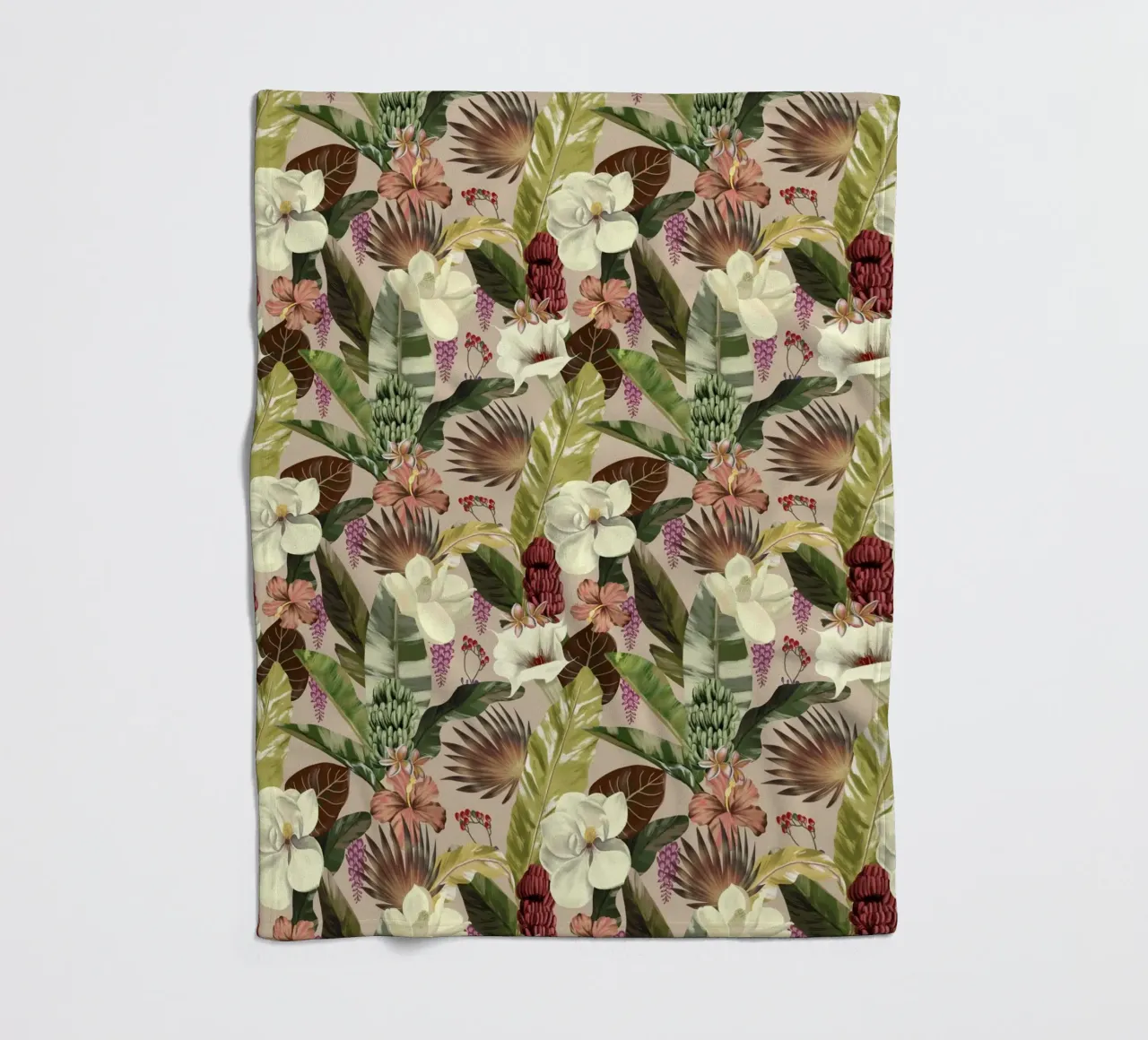New Tropicals Summer Breeze Pattern coperta in pile da anisillustration
