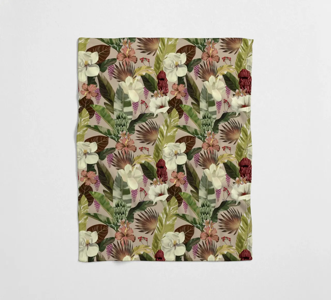 New Tropicals Summer Breeze Pattern coperta in pile da anisillustration