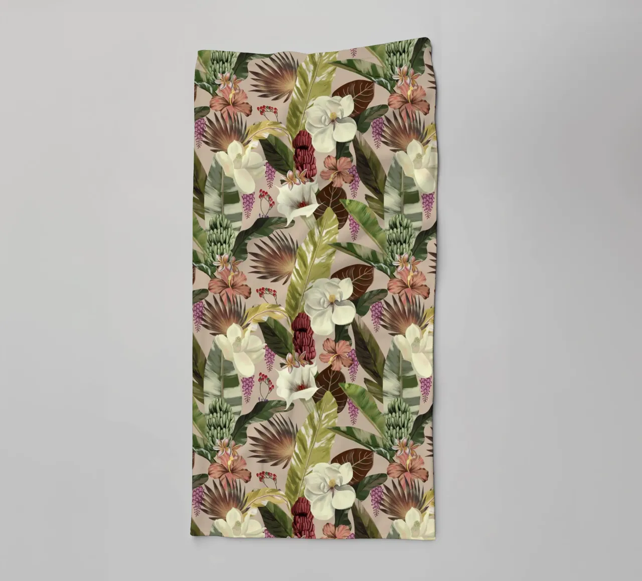 New Tropicals Summer Breeze Pattern asciugamano da bagno da anisillustration