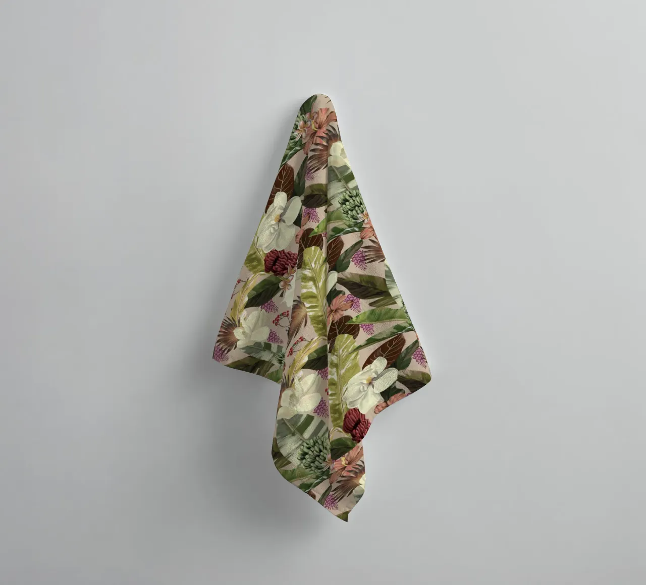 New Tropicals Summer Breeze Pattern asciugamano da bagno da anisillustration