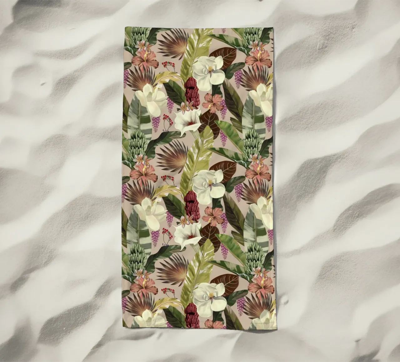 New Tropicals Summer Breeze Pattern telo mare da anisillustration