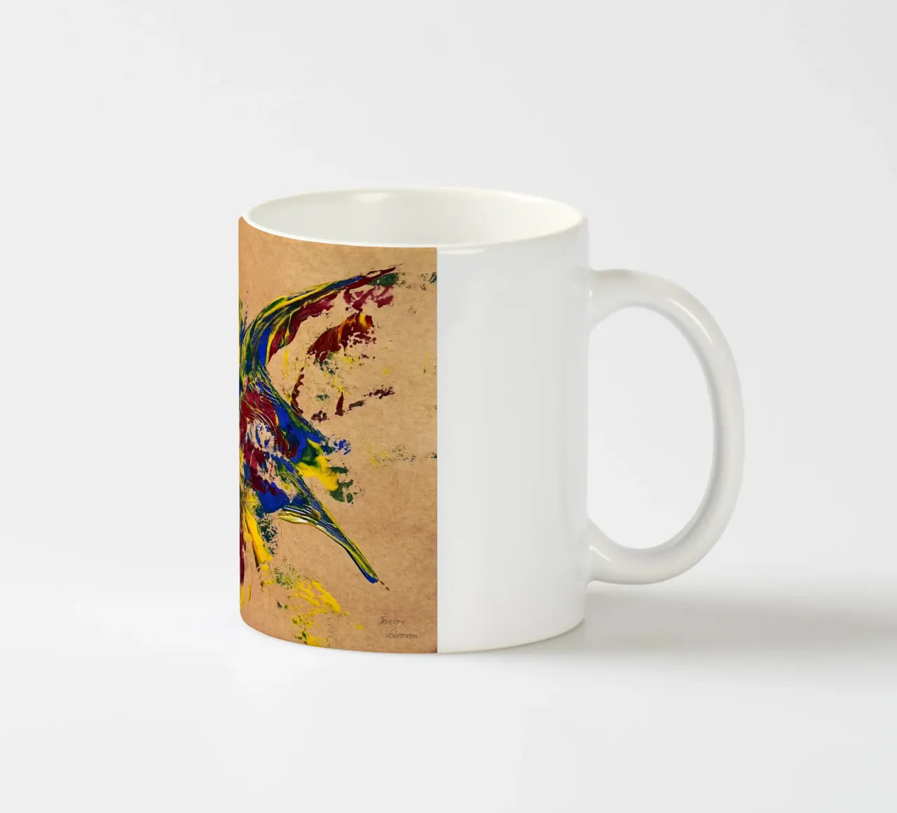 NATURAL STYLE  10 tazza in ceramica da Thierry Vobmann Abstract painting