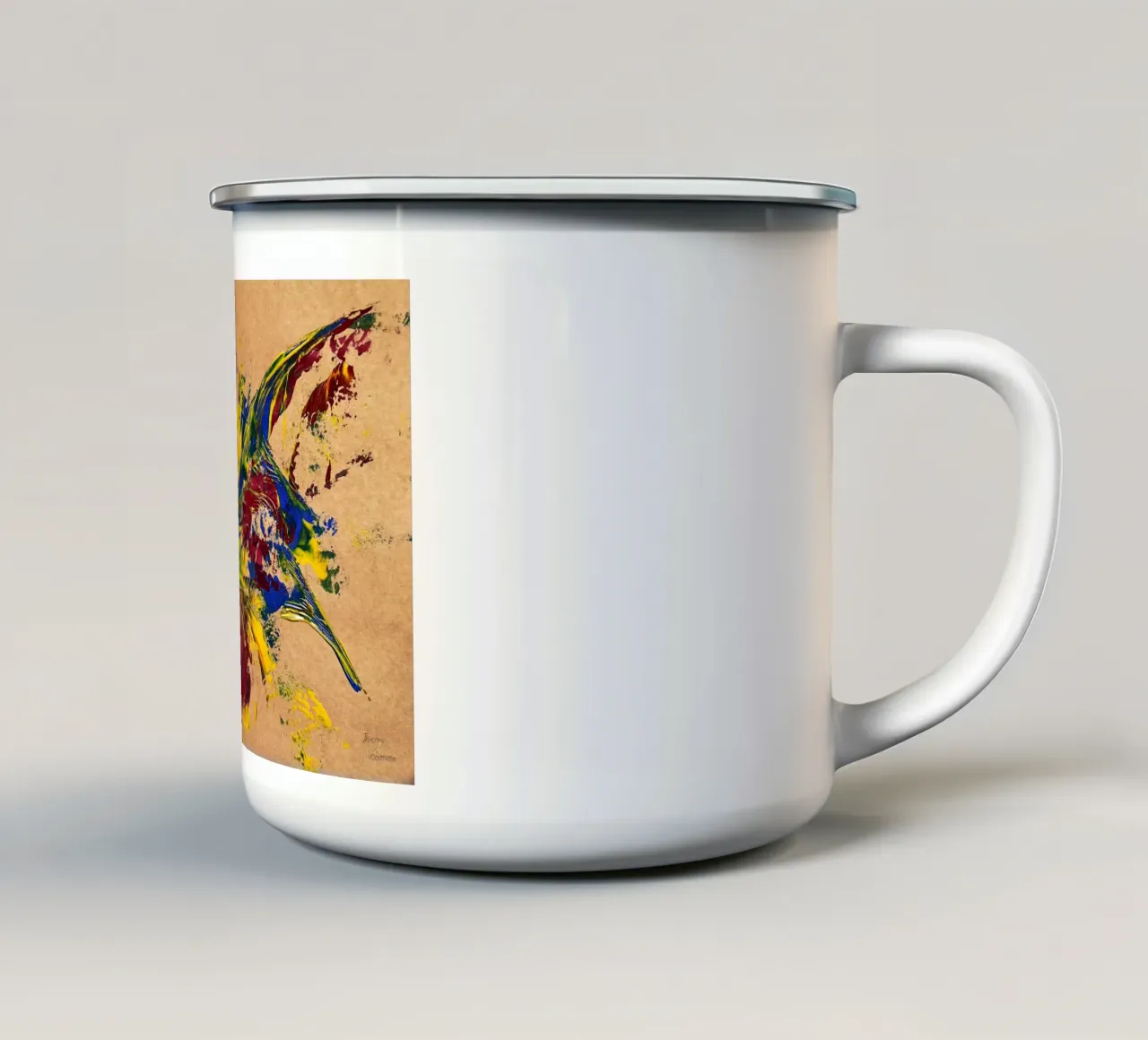 NATURAL STYLE  10 tazza in smalto da Thierry Vobmann Abstract painting