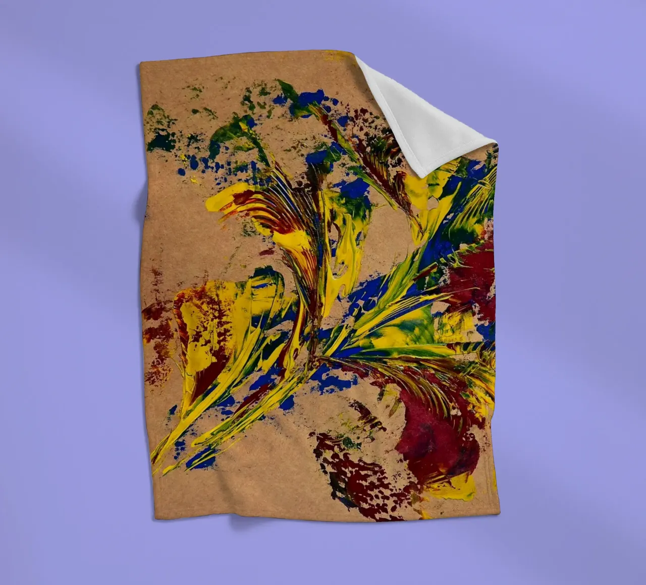 NATURAL STYLE  10 coperta in pile da Thierry Vobmann Abstract painting