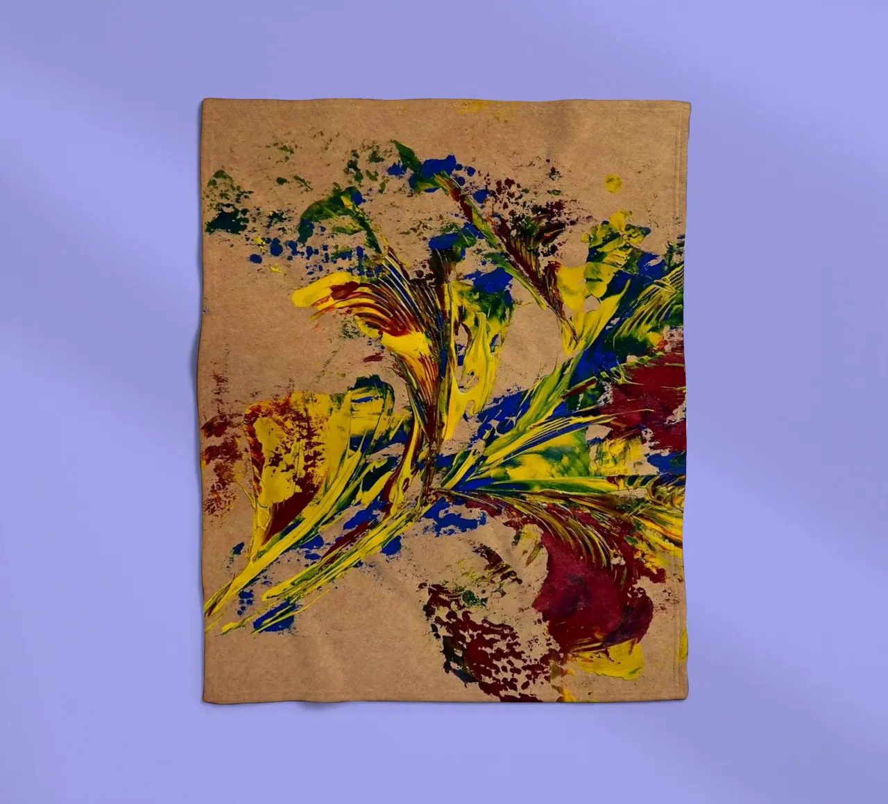NATURAL STYLE  10 coperta in pile da Thierry Vobmann Abstract painting