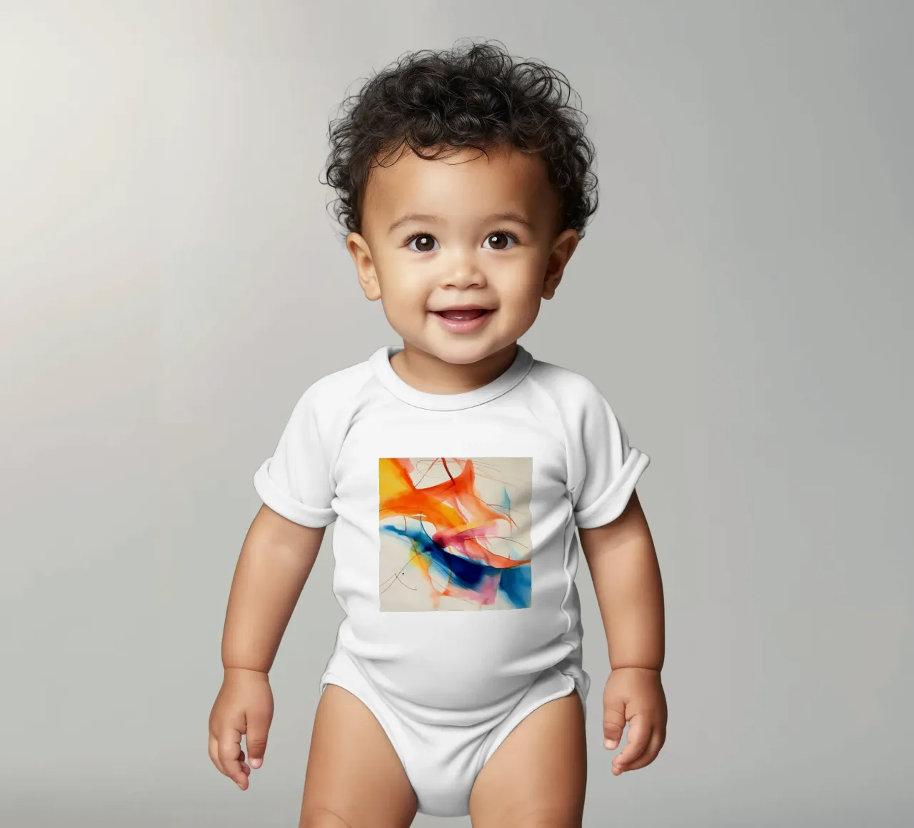 Colors In Motion short-sleeve baby romper by DaarbyN