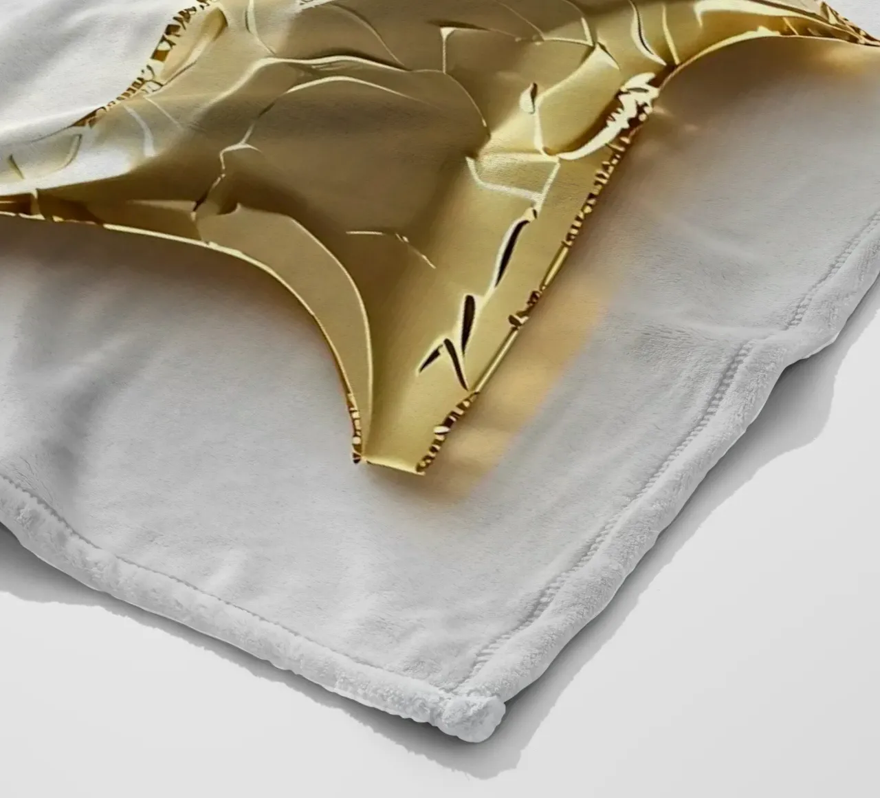 La "G" d'oro - Un'opera d'arte coperta in pile da inspirational quote