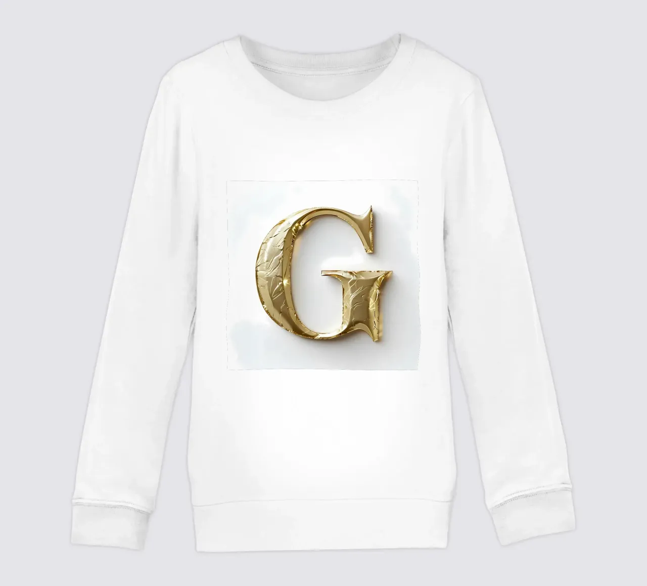 Golden "G" - A Work of Art kids sweatshirt by inspirational quote