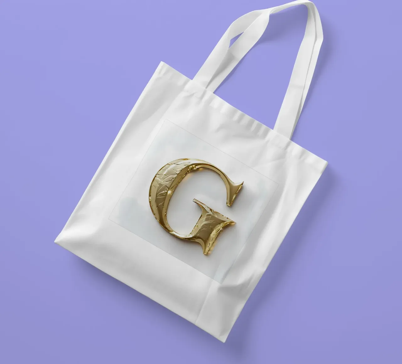 Golden "G" - A Work of Art tote bag by inspirational quote
