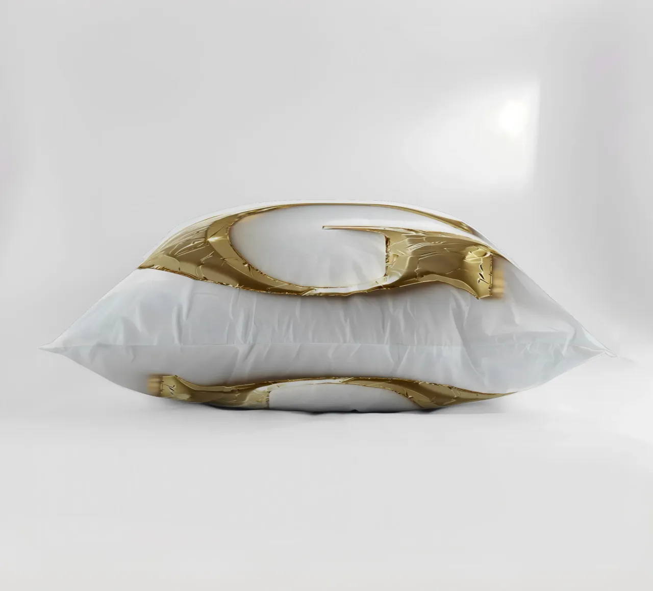 La "G" d'oro - Un'opera d'arte cuscino da inspirational quote
