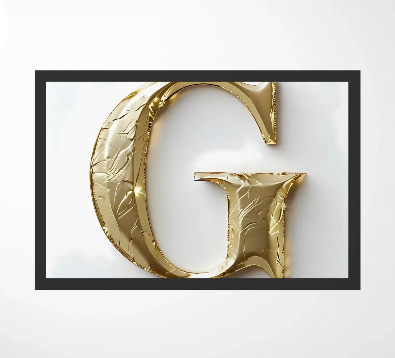 La "G" d'oro - Un'opera d'arte zerbino da inspirational quote