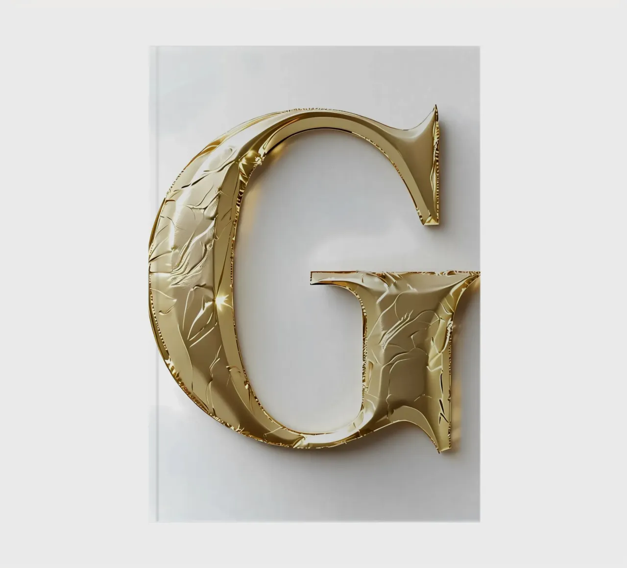 Golden "G" - A Work of Art notebook by inspirational quote