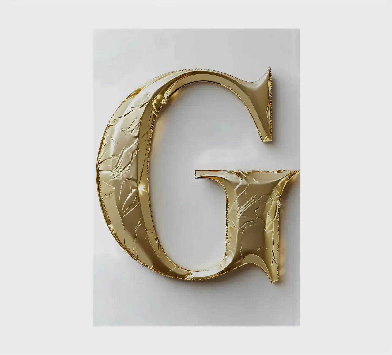 Golden "G" - A Work of Art notebook by inspirational quote
