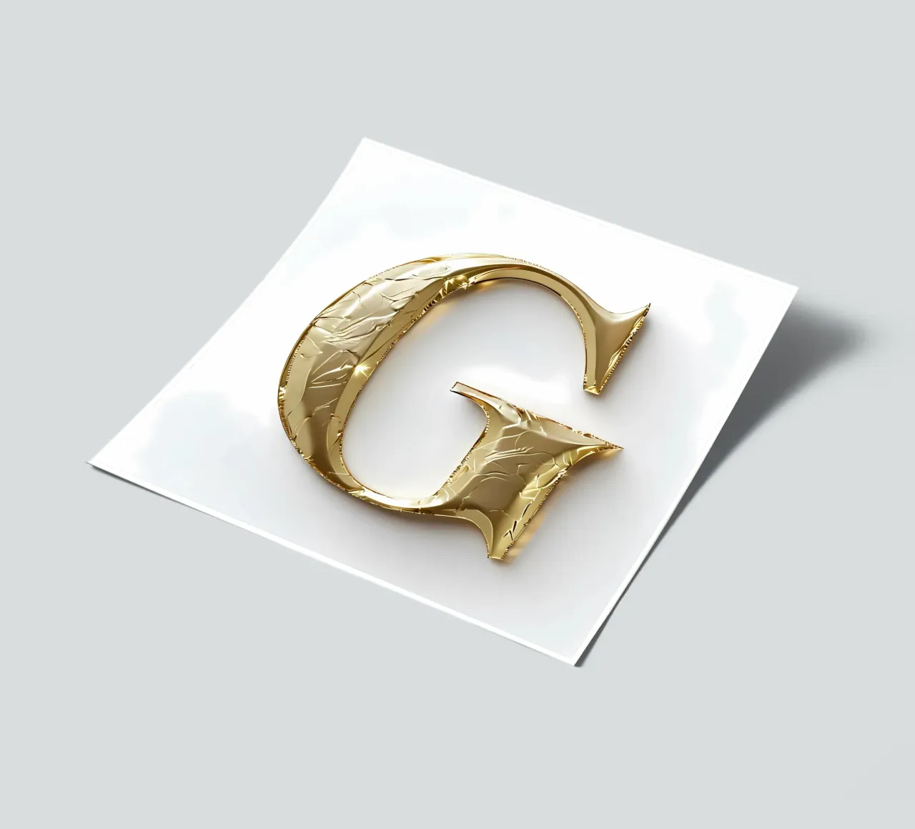 Golden "G" - Une œuvre d'art planche autocollant de inspirational quote