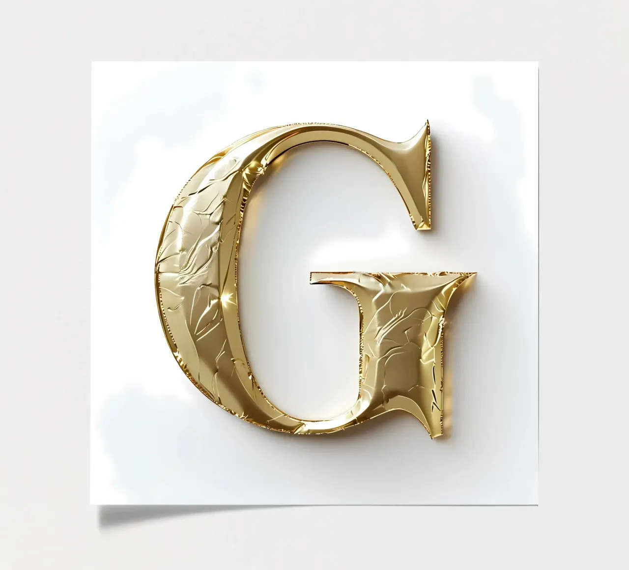 Golden "G" - Une œuvre d'art planche autocollant de inspirational quote