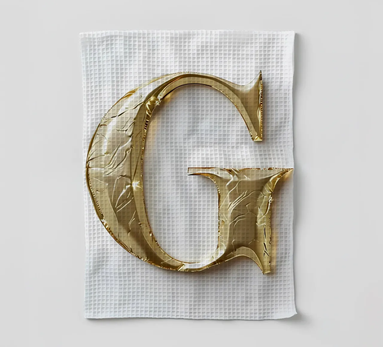 Golden "G" - Une œuvre d'art torchon de inspirational quote