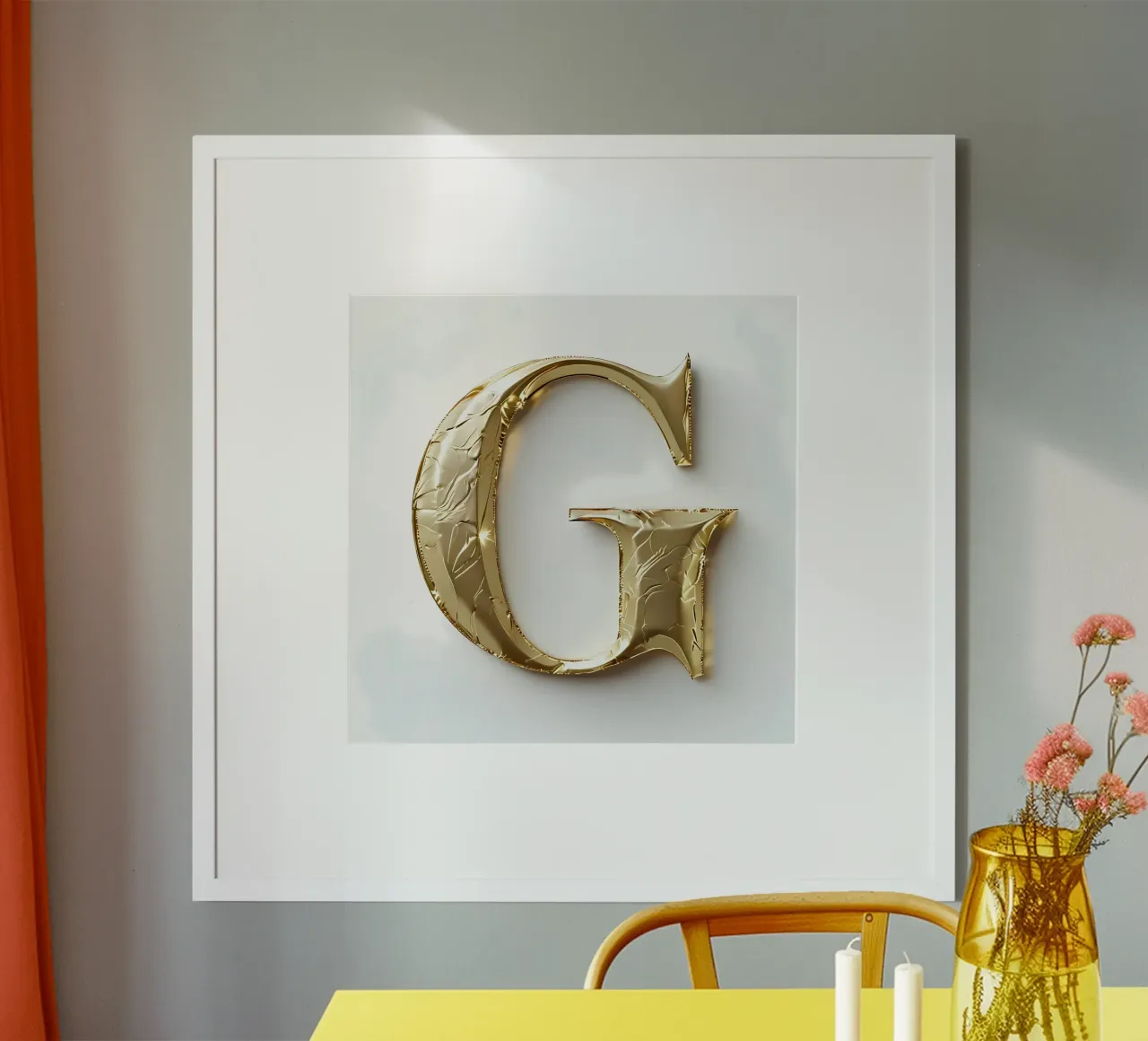 La "G" d'oro - Un'opera d'arte carta hahnemühle da inspirational quote