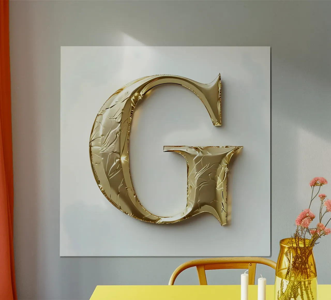 La "G" d'oro - Un'opera d'arte carta hahnemühle da inspirational quote