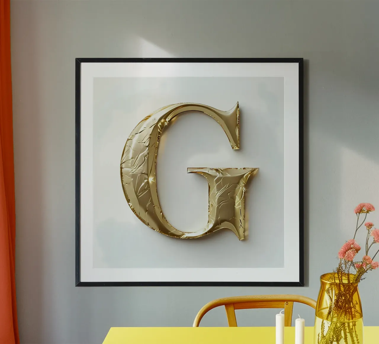 La "G" d'oro - Un'opera d'arte carta hahnemühle da inspirational quote