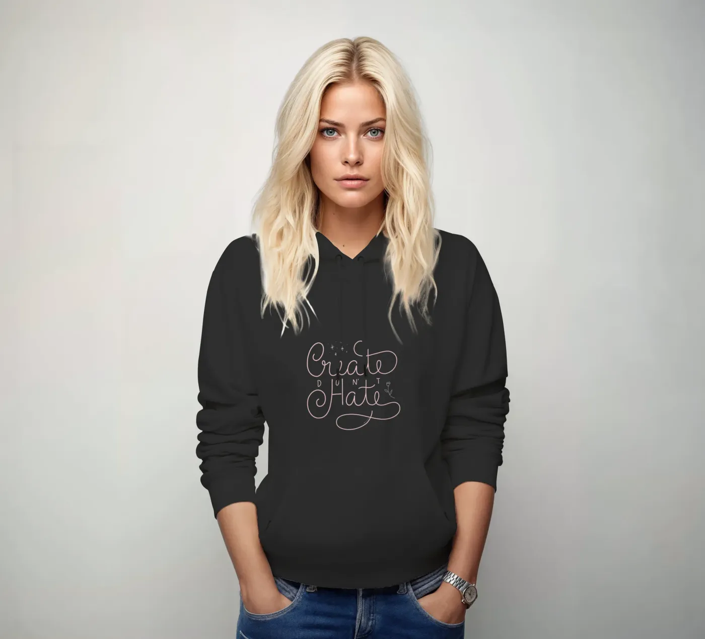 Create don't Hate sweat à capuche de anisillustration