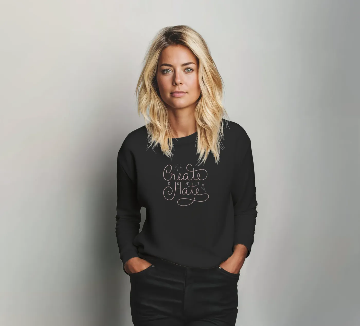 Create don't Hate sweatshirt by anisillustration