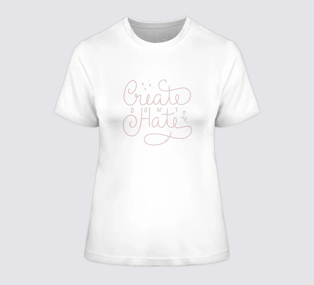 Create don't Hate t-shirt da donna da anisillustration