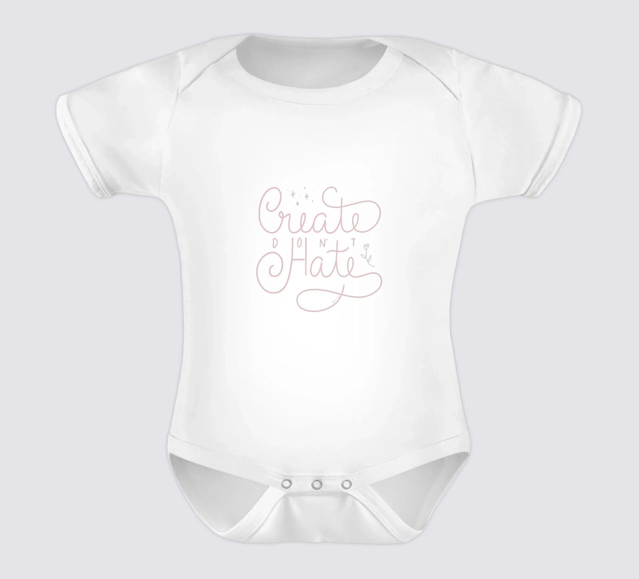 Create don't Hate body neonato maniche corte da anisillustration