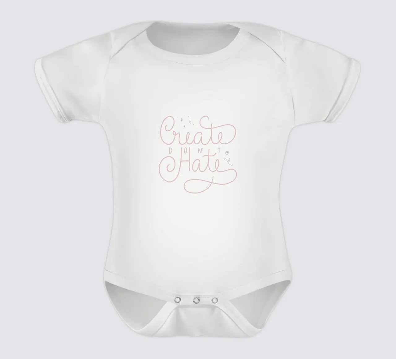 Create don't Hate body neonato maniche corte da anisillustration