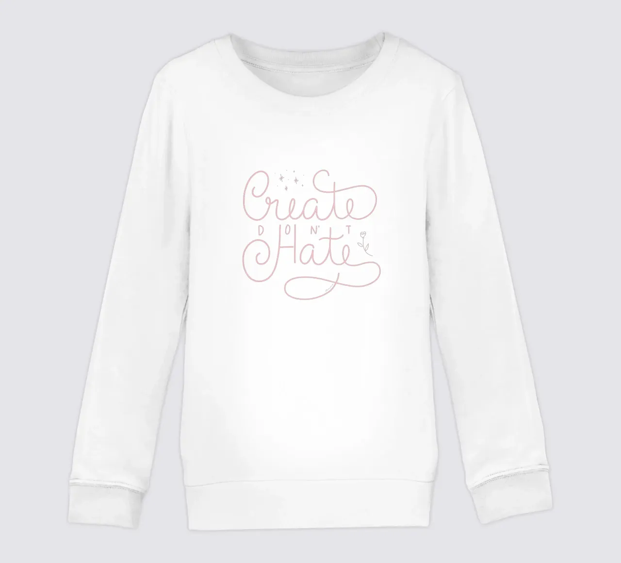 Create don't Hate Kinder Sweatshirt von anisillustration