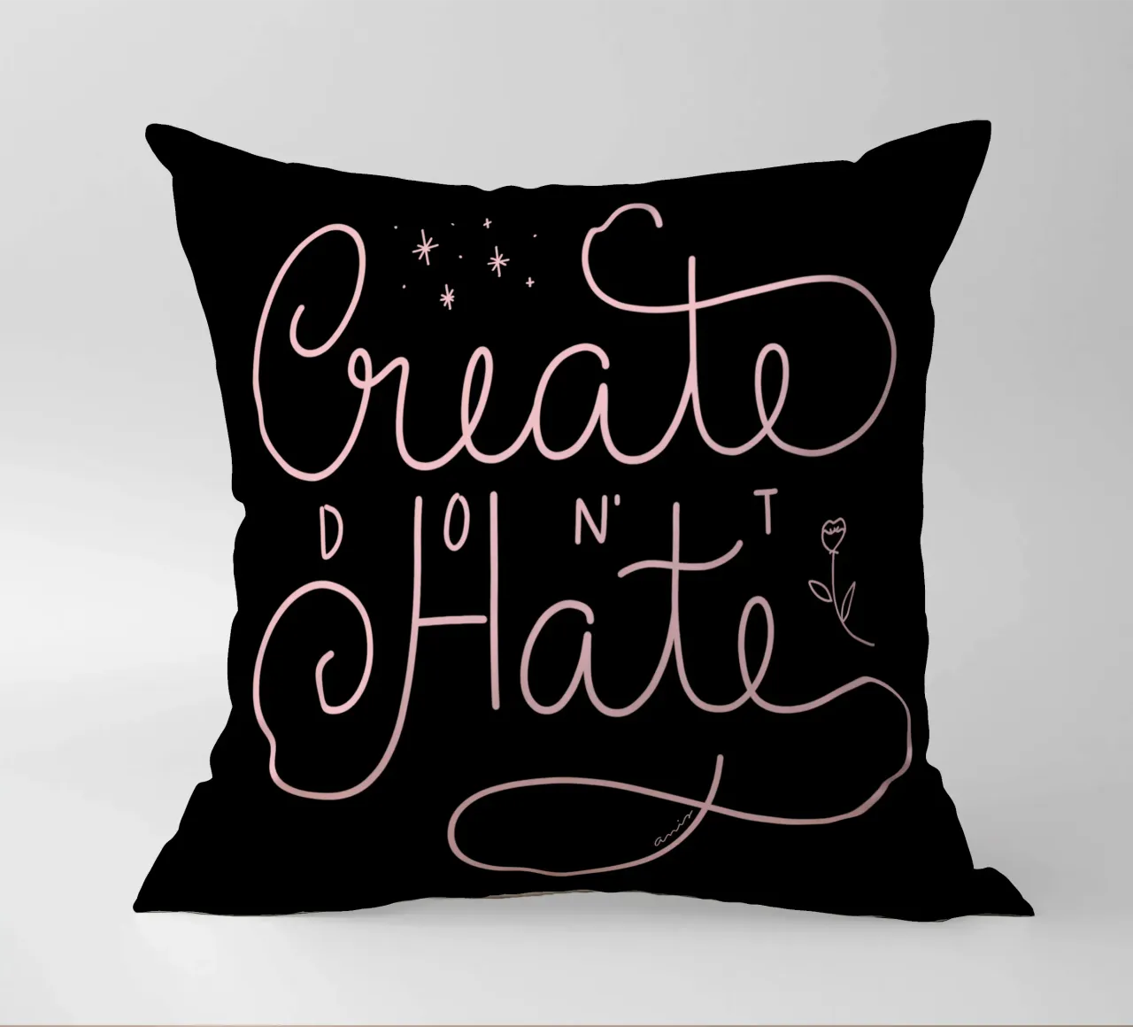 Create don't Hate coussin de anisillustration