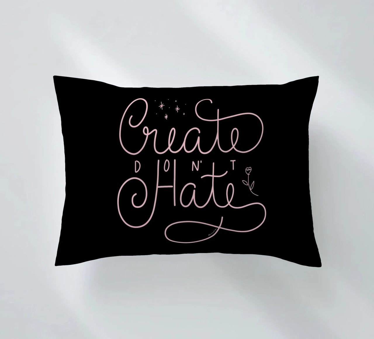 Create don't Hate cuscino da anisillustration