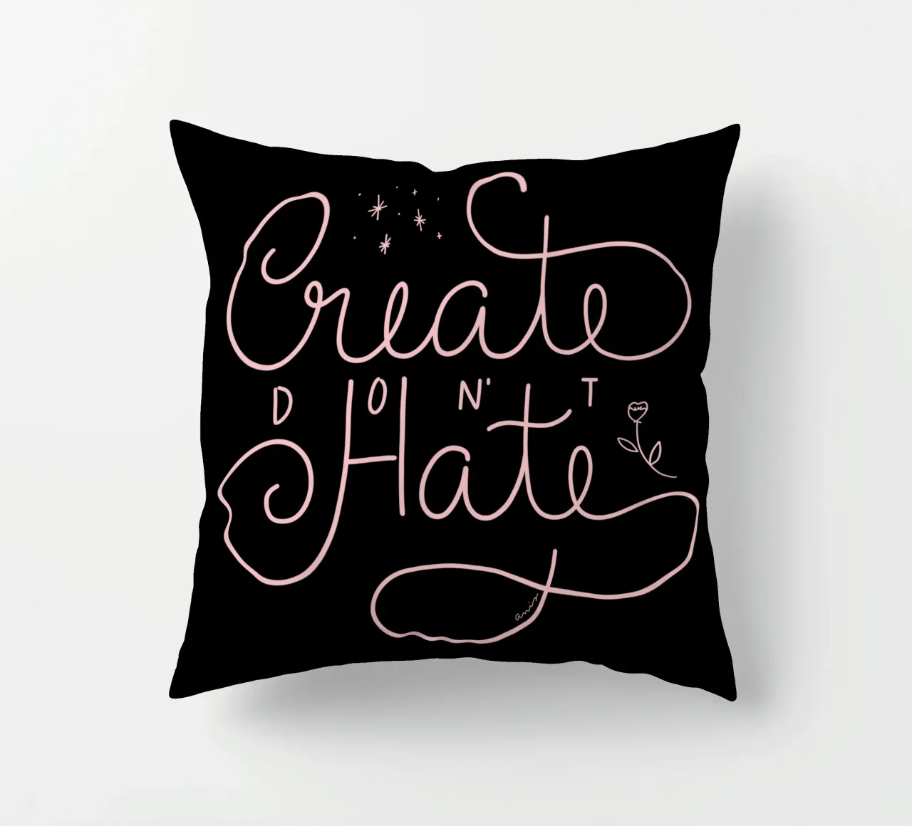 Create don't Hate coussin de anisillustration
