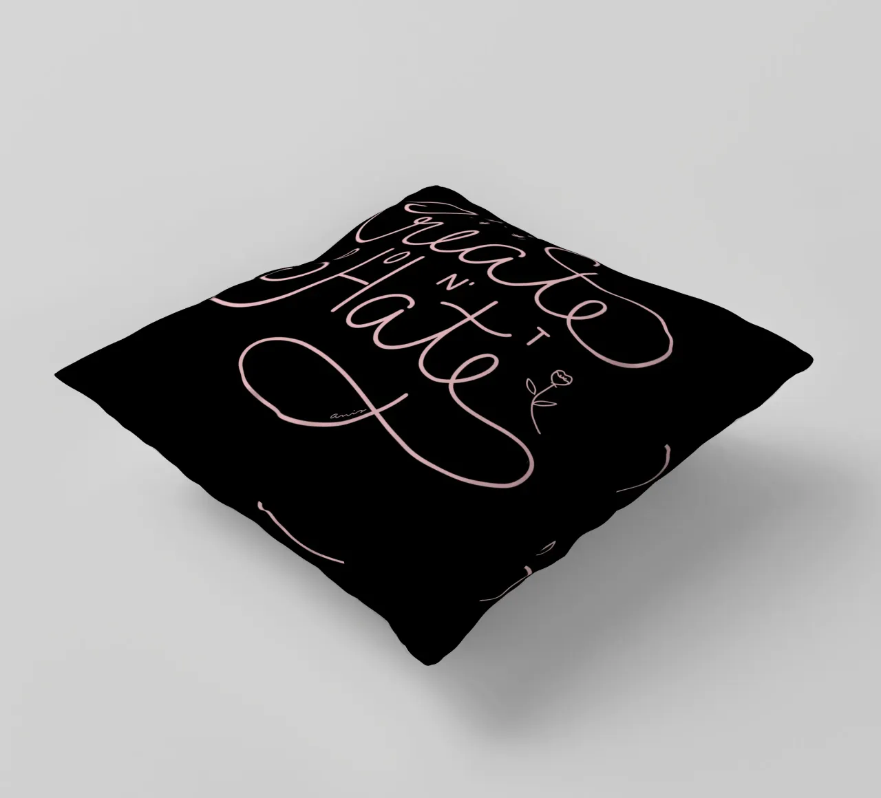 Create don't Hate coussin de anisillustration