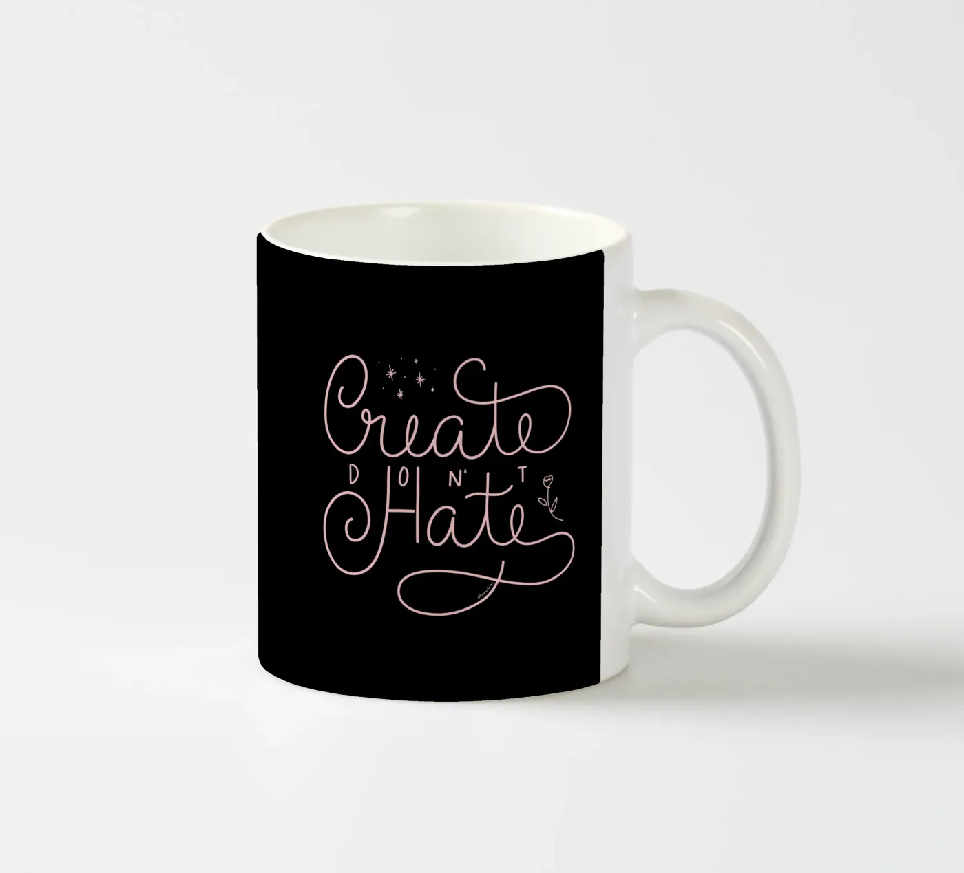 Create don't Hate Keramik Tasse von anisillustration