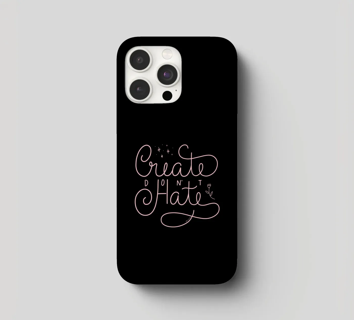 Create don't Hate iphone case by anisillustration