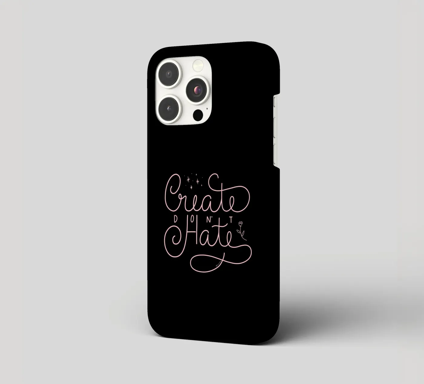 Create don't Hate iphone case by anisillustration