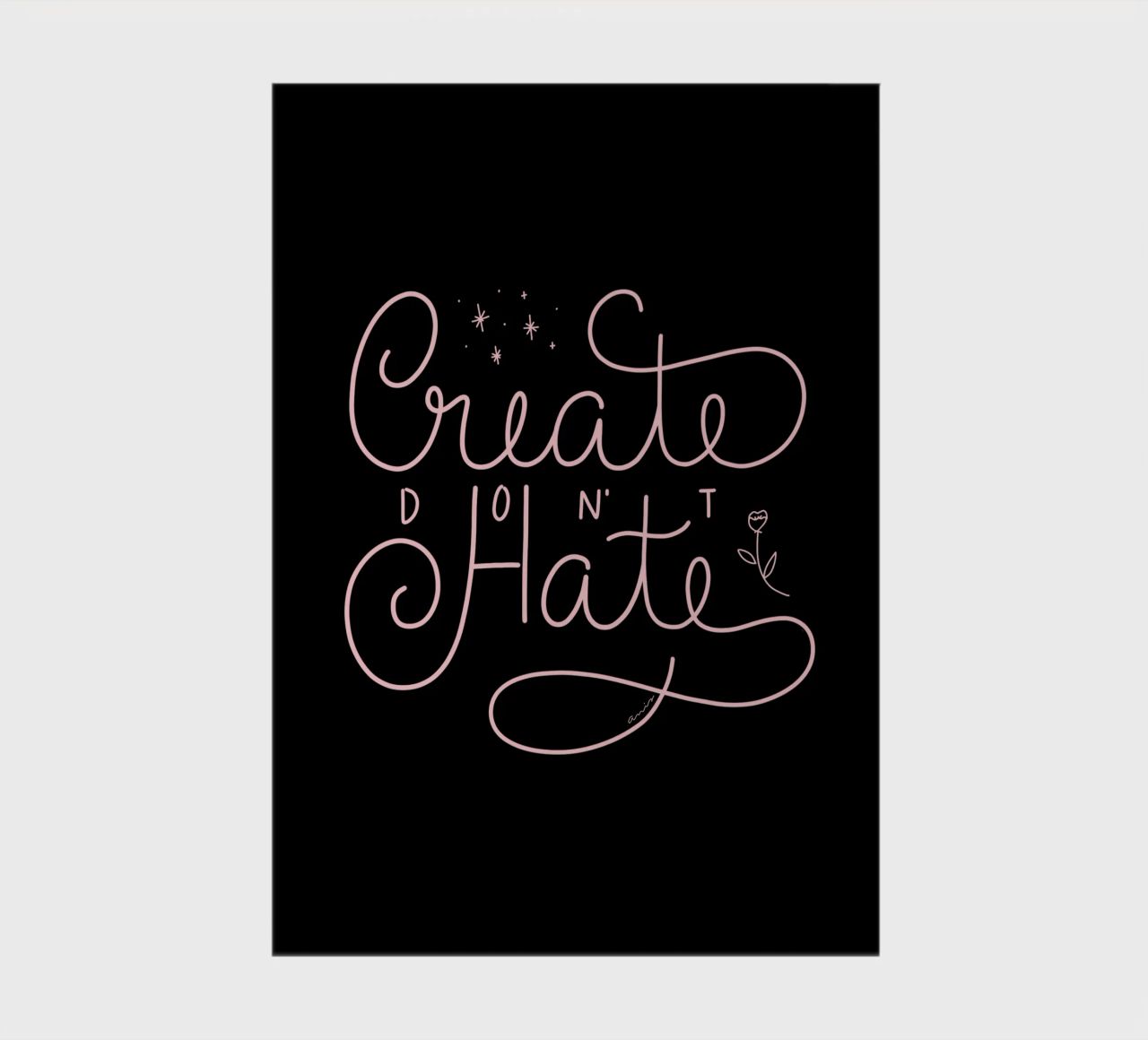 Create don't Hate notebook by anisillustration
